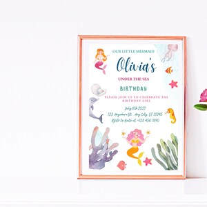 Editable Birthday Invitation Girls or Boys Printable Digital Instant Download Canva