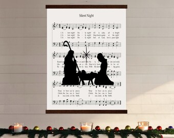 Silent Night Holy Night - Custom Christian Home Decor - Christmas
