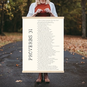 Proverbs 31 Women| Proverbs Wall Art | Framed Christian Art | Bible Verse Sign | Mom Gift From Kids| Scripture Poster | Proverbs 31 10