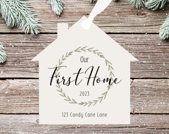Personalized First Home Christmas Ornament: New Home Keepsake