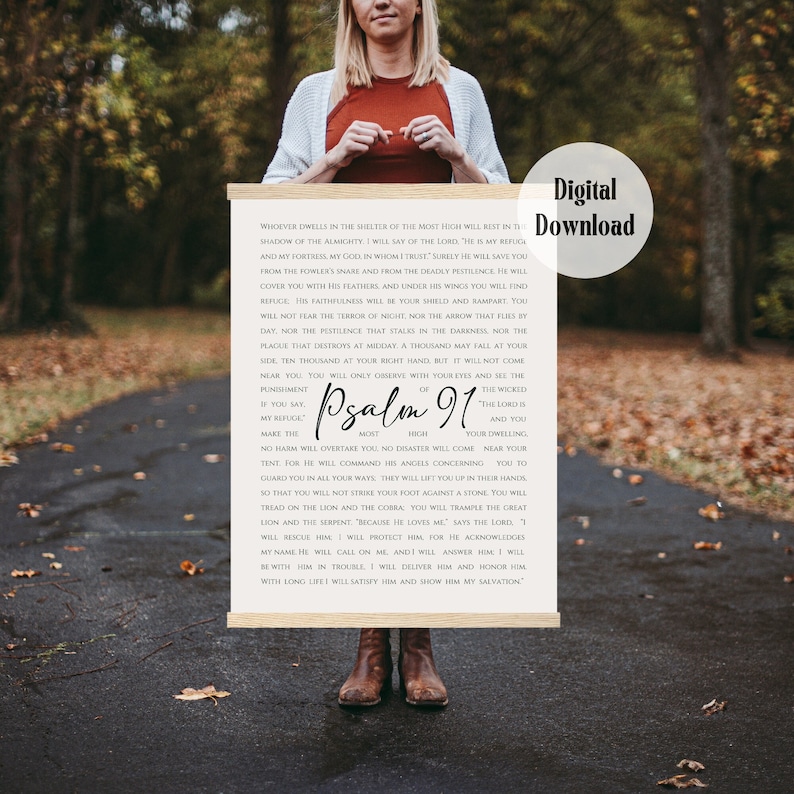 Psalm 91 Printable Psalms 91 Wall Art Psalm Wall Art Etsy Psalm 91 Printable Psalms 91 Wall Art Psalm Wall Art Etsy