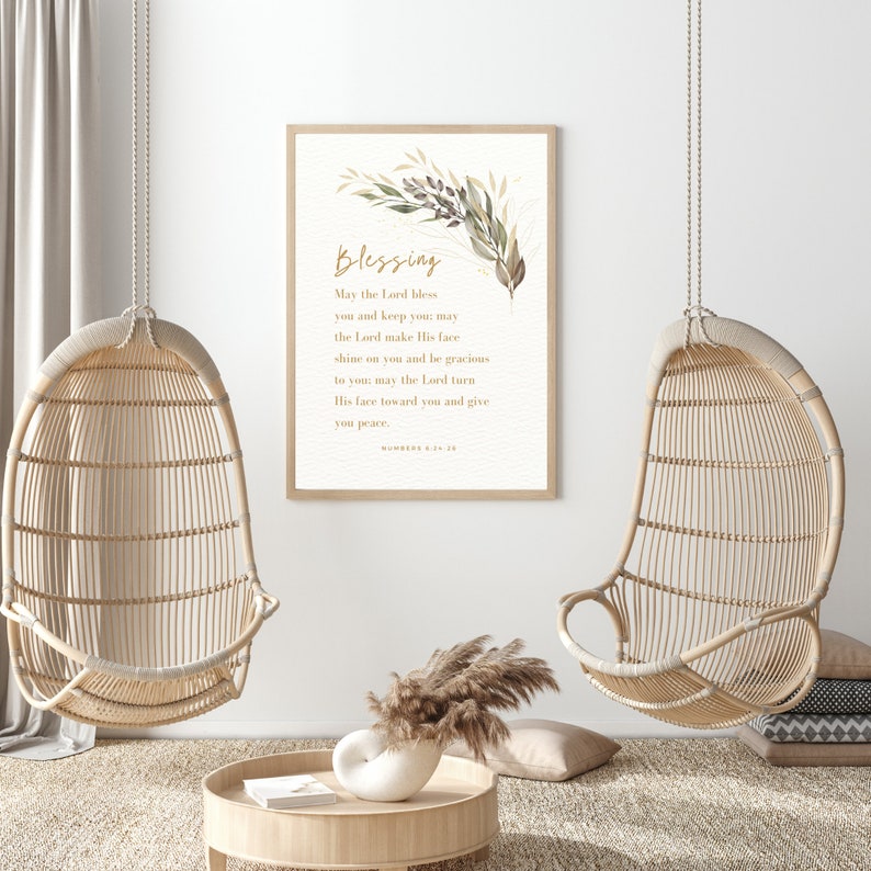 The Blessing Wall Art Prayer Printable |may the Lord Bless You and Keep ...
