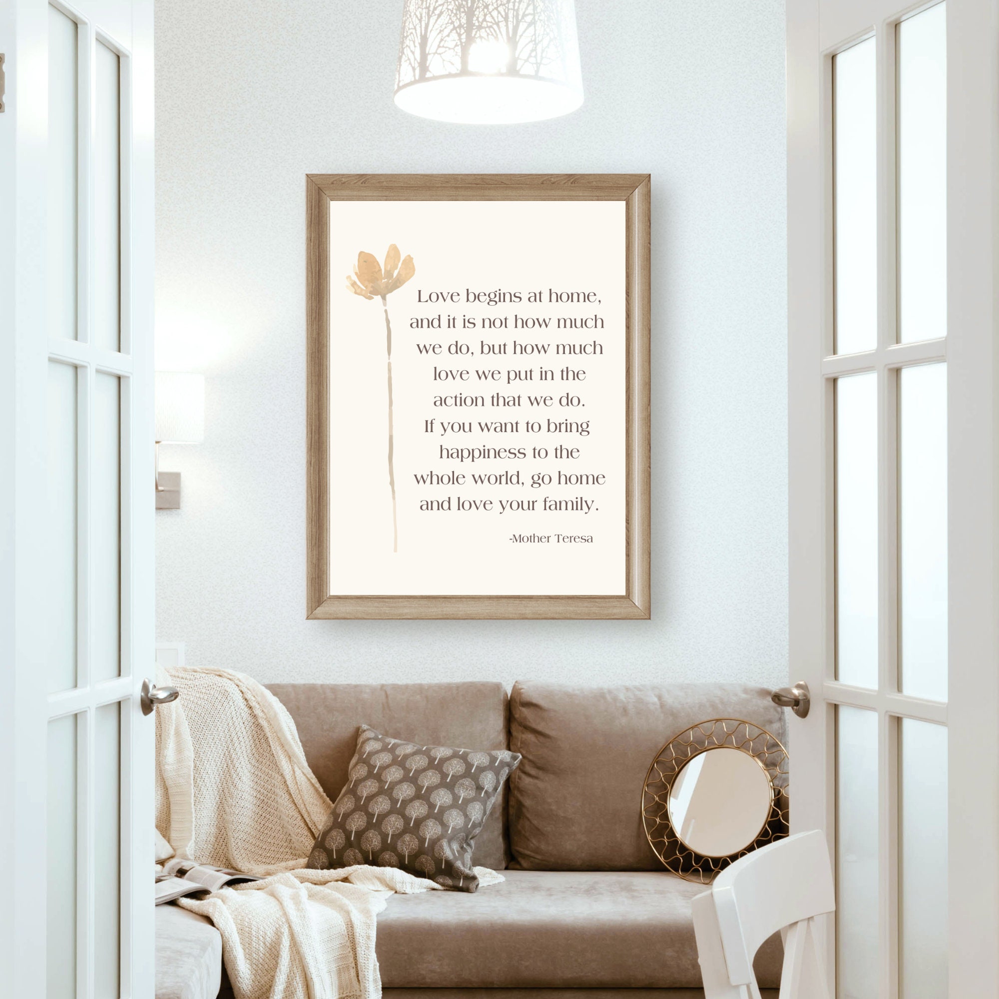 Mother Teresa Quote mother Teresa Printwords to Live Byfamous ...
