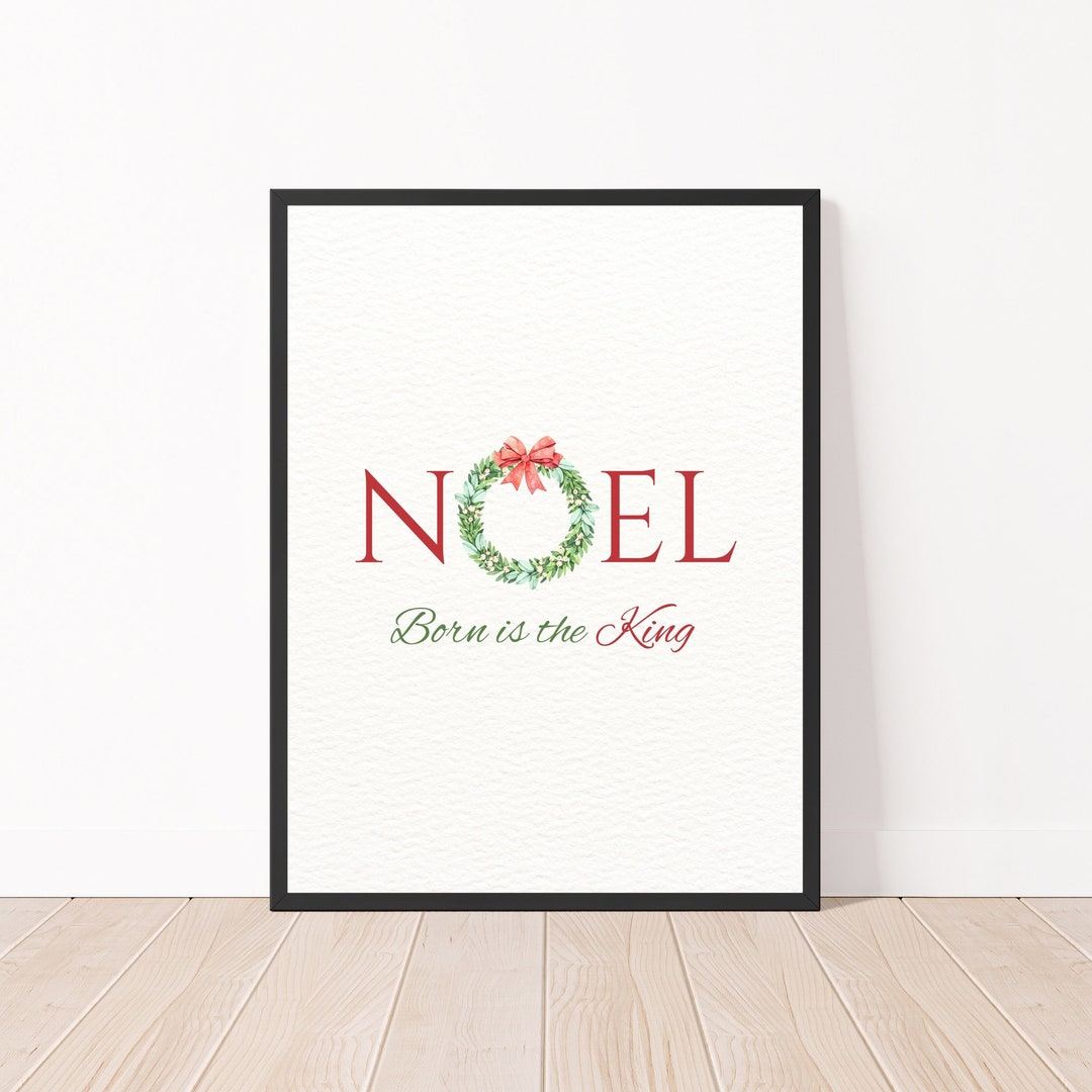 NOEL Printable Christmas Wall Art Farmhouse Christmas Etsy Noel printable christmas wall art farmhouse christmas etsy