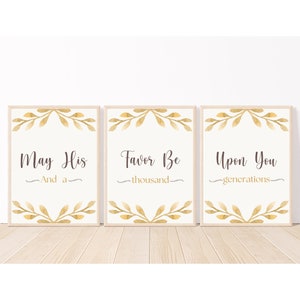 The Blessing Lyrics Wall Art: Boho Christian Decor (Digital Download)