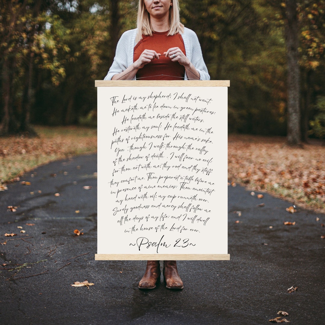 Psalm 23 Poster: the Lord is My Shepherd Scripture Sign - Etsy