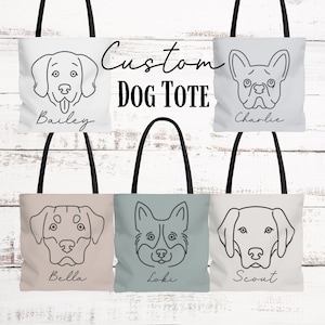 Dog Overnight Bag Custom Dog Tote Bag|Dog Bag ForTravel|Personalized Dog Bag |Dog Toy Storage|Dog Travel Bag|New Puppy Gift|Dog Mom Tote Bag