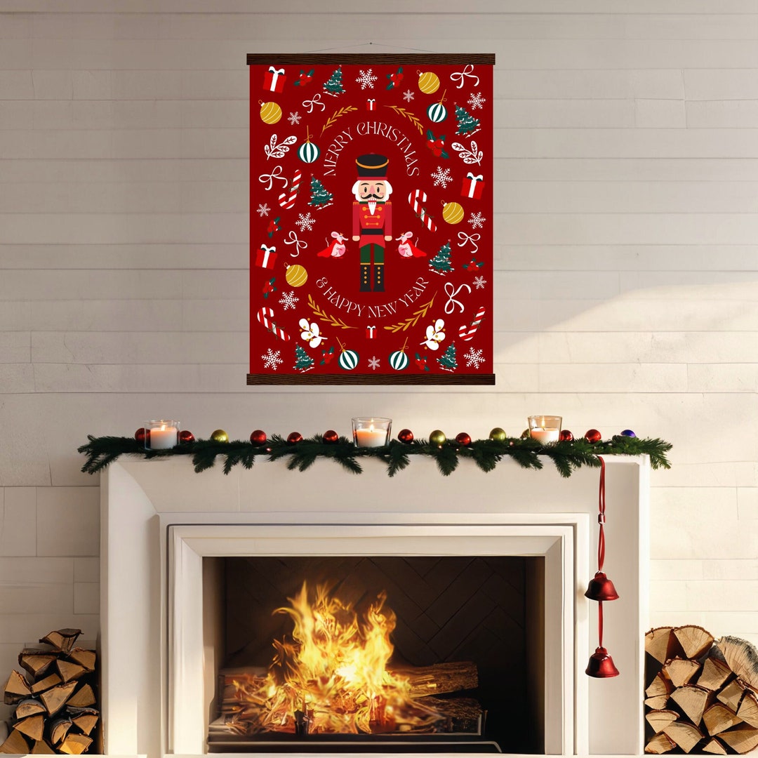 Christmas Nutcracker Wall Art Christmas Mantel Decor Etsy