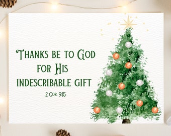 Christmas Scripture Holiday Wall Hanging | Christian Holiday Mantel Decor | Christmas Tree Sign | Watercolor Scripture Large Christmas Sign