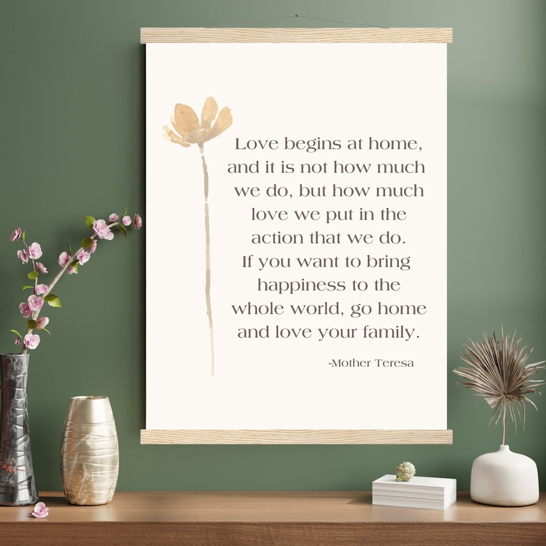 Mother Teresa Quote |mother Teresa Print|words to Live By|famous Quotes|mother Theresa|catholic ...