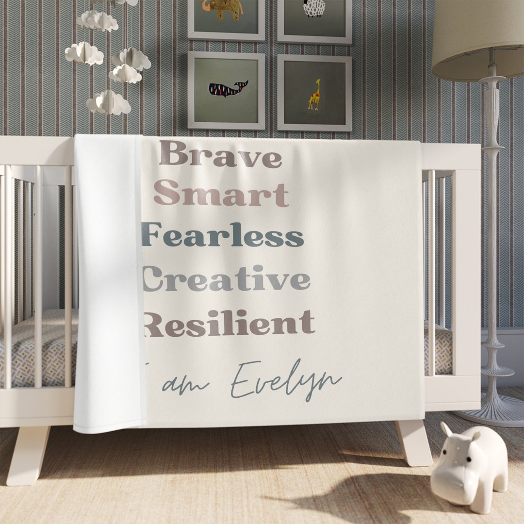 I Am Affirmations Customizable Blanket Positive Thoughts Etsy