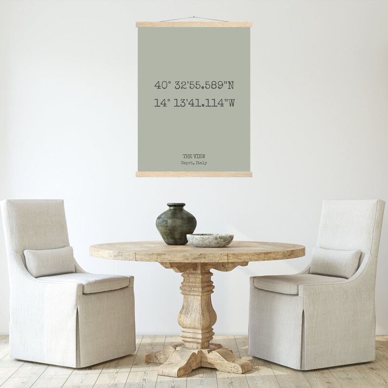 Coordinates Wall Art Framed Custom Coordinates Sign Etsy