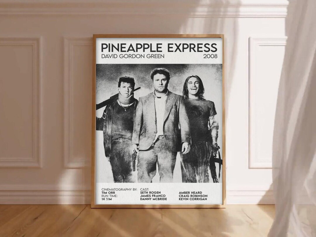 Pineapple Express Inspired Movie Poster Cinema Comedy Film Art Print ...