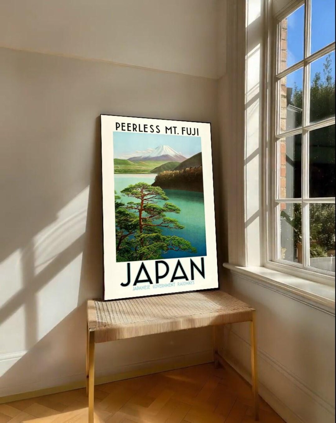 Vintage Mount Fuji Travel Poster Japan Wall Art Print Retro Japanese ...