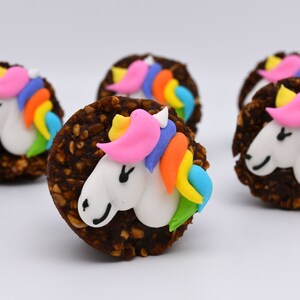 Horse Treats - Pony Treats - Unicorn Rainbow - Homemade Equestrian Treats for Kids - Horse Rider Gift - Gourmet Horse Cupcakes - 1 Dozen