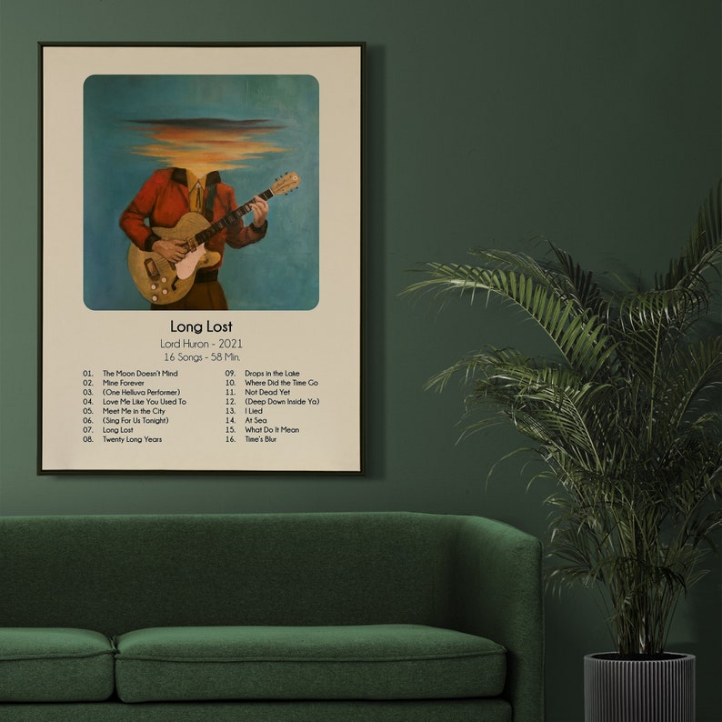 Lord Huron Poster Long Lost Poster Lord Huron Album Cover Etsy