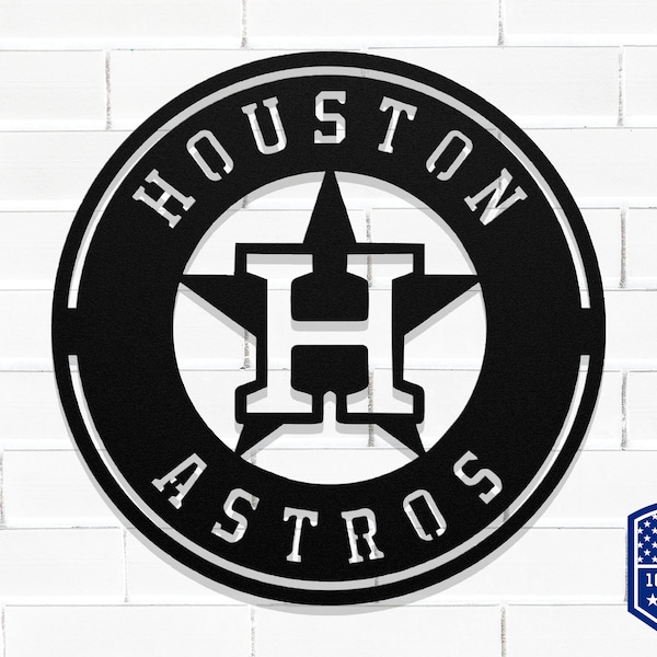 Houston Astros Metal Sign. Houston Wall Art, Texas, Astros Sign, Texas Sports Sign,