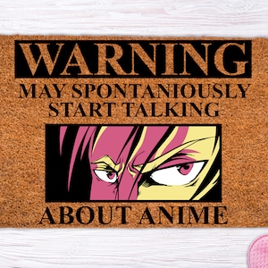 Anime Warning Signs You Are Entering An Otaku's Zone Sticker for Sale by  Animangapoi