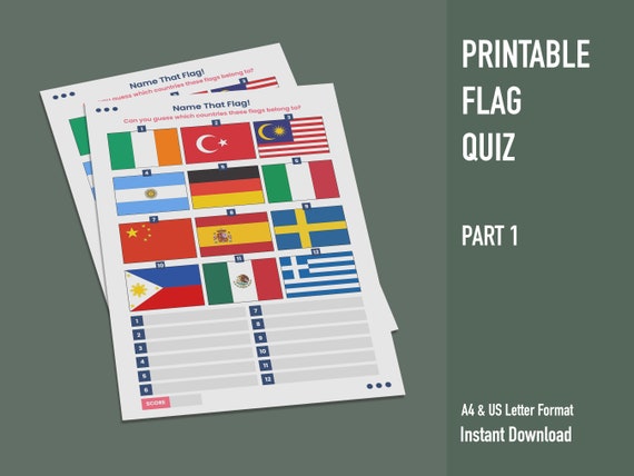 Flag Names Quiz