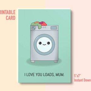 Mother&#39;s Day Digital Printable Card | Printable Card | Digital Download Card | Digital Card | Printable Cards