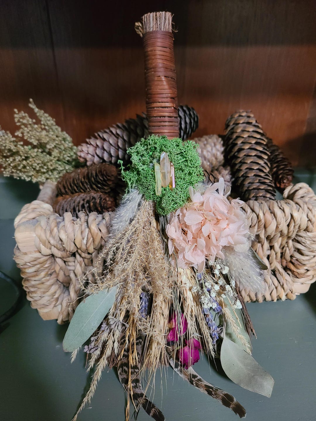 Beltane Besom, Witch Broom, Spring Witchy Home Decor. Dried Floral Door ...
