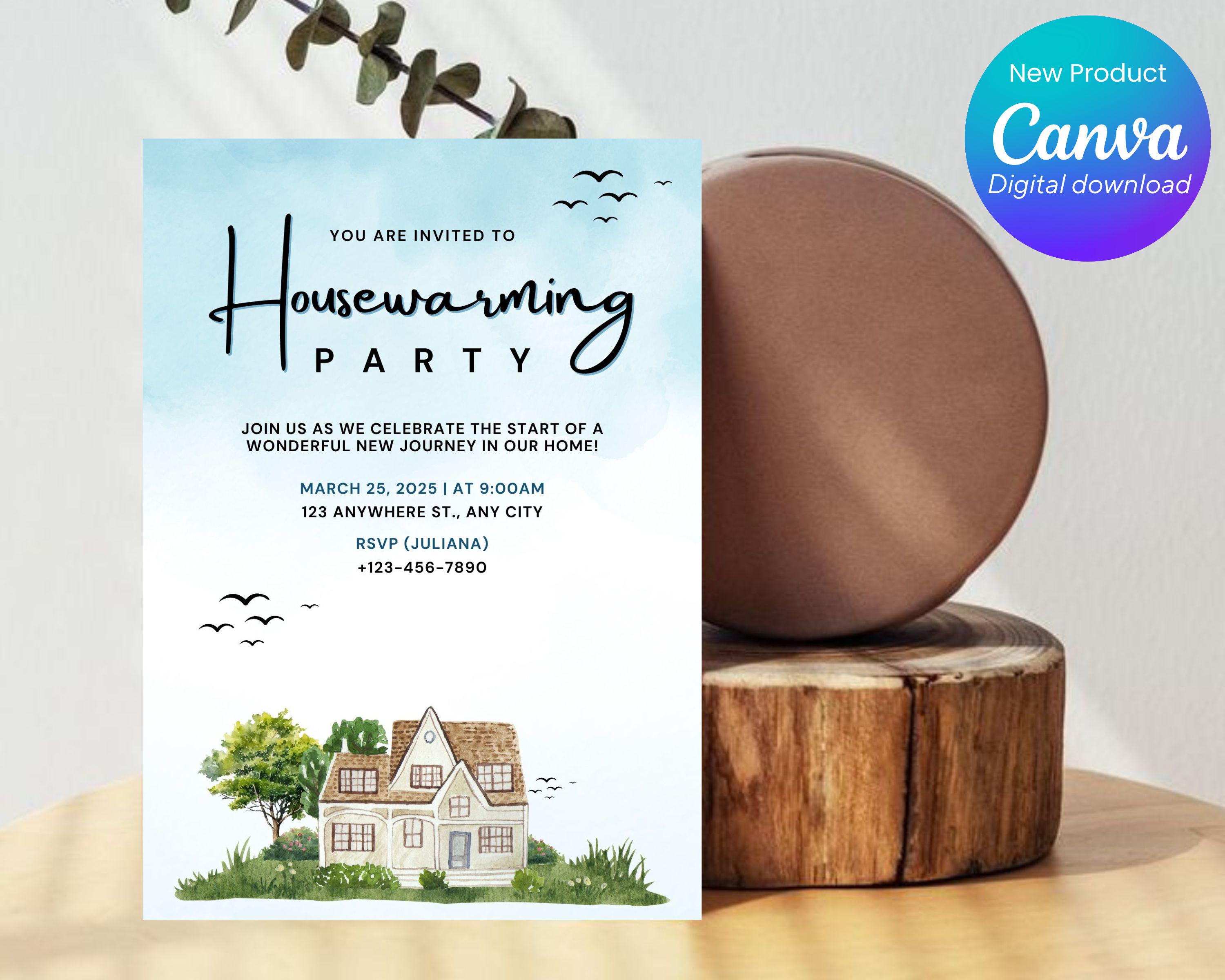 Housewarming Invitation,new Home Invitation,welcome Home Invite
