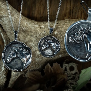 Large Horse Coin Pendant