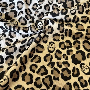 Leopard Michael  |. Printed Bullet Fabric | DIY | Clothing | Bows | USA | Fast Shipping