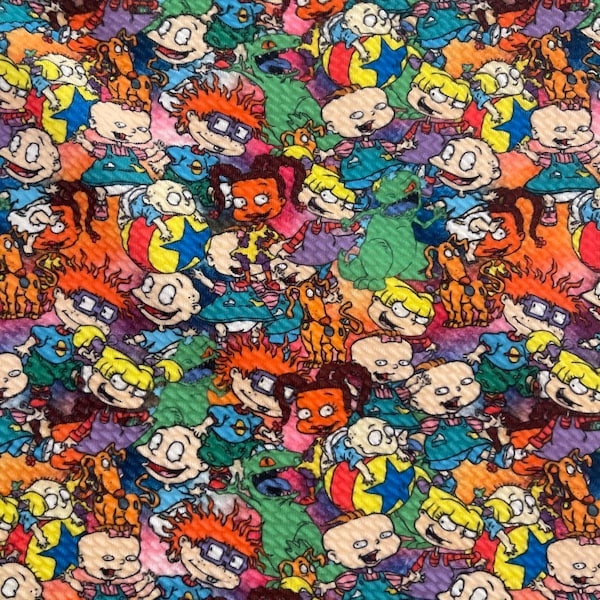 Tommy’s Friends l RTS l 4 Way Stretch l Printed Bullet Fabric | DIY | Clothing | Bows | USA | Fast Shipping l Strips, 1/2 yds, yds