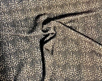 Small print Leopard 3x3  |RTS l 4 Way Stretch| Printed Bullet Fabric | DIY |Clothing | Bows | USA|Fast Shipping l Strips, 1/2 yds, yds