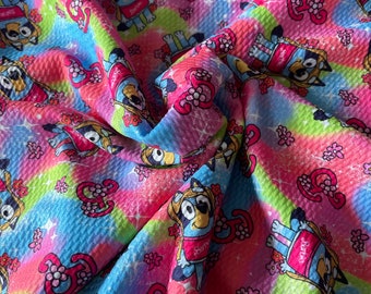 Bluey on Pink” (shown on CL) - Purpleseamstress Fabric