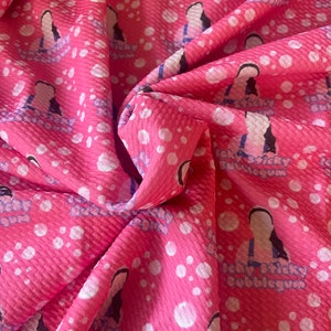 Ms.R’s Bubblegum | Bullet Fabric l RTS l Diy l Bows l Clothing l 4 Way Stretch l Fast Shipping l USA l Strips, 1/2 yds,. yds
