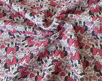 I Love You Min | Bullet Fabric l RTS l Diy l Bows l Clothing l 4 Way Stretch l Fast Shipping l USA l Strips, 1/2 yds,. yds