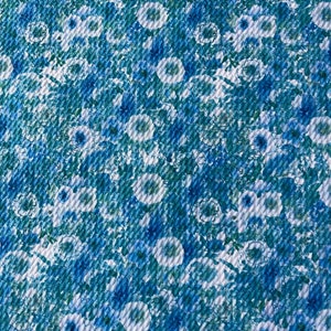 Blue  floral | Printed Bullet Fabric l RTS l 4 Way Stretch | DIY | Clothing | Bows | USA | Fast Shipping l Strips. 1/2 yds, yds