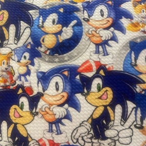 Speedy Hedgehog | Bullet Fabric l RTS l DIY l Bows l Clothing l 4 Way Stretch l Fast Shipping l USA l Strips, 1/2 yds,. yds