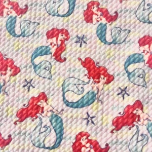 Happy Mermaids | Fabric | Bullet Fabric | Textured Fabric | Fast Shipping | USA