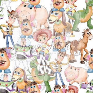 Woody & Pals | Preordered | Fabric By The Yard | Bullet | DBP | Wide Rib | Printed Holographic | USA