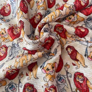 King of the Jungle | Bullet Fabric l RTS l DIY l Bows l Clothing l 4 Way Stretch l Fast Shipping l USA l Strips, 1/2 yds,. yds
