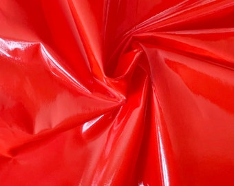 レッドプラスチック!! | 生地 | プラスチック生地 | 4方向ストレッチ生地 | 迅速な発送 | 米国