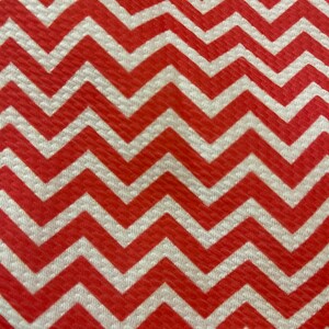 Red Chevron l RTS l 4 Way Stretch | Printed Bullet Fabric | DIY | Clothing | Bows | USA | Fast Shipping l Strips, 1/2 yds, yds