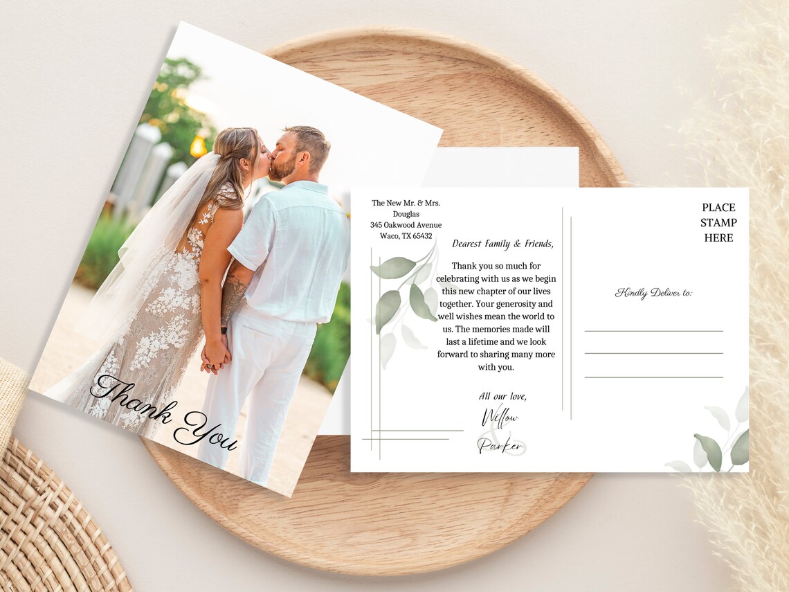 Wedding Thank You Card PRINTABLE - Il 1140xN.4306933248 Ej00