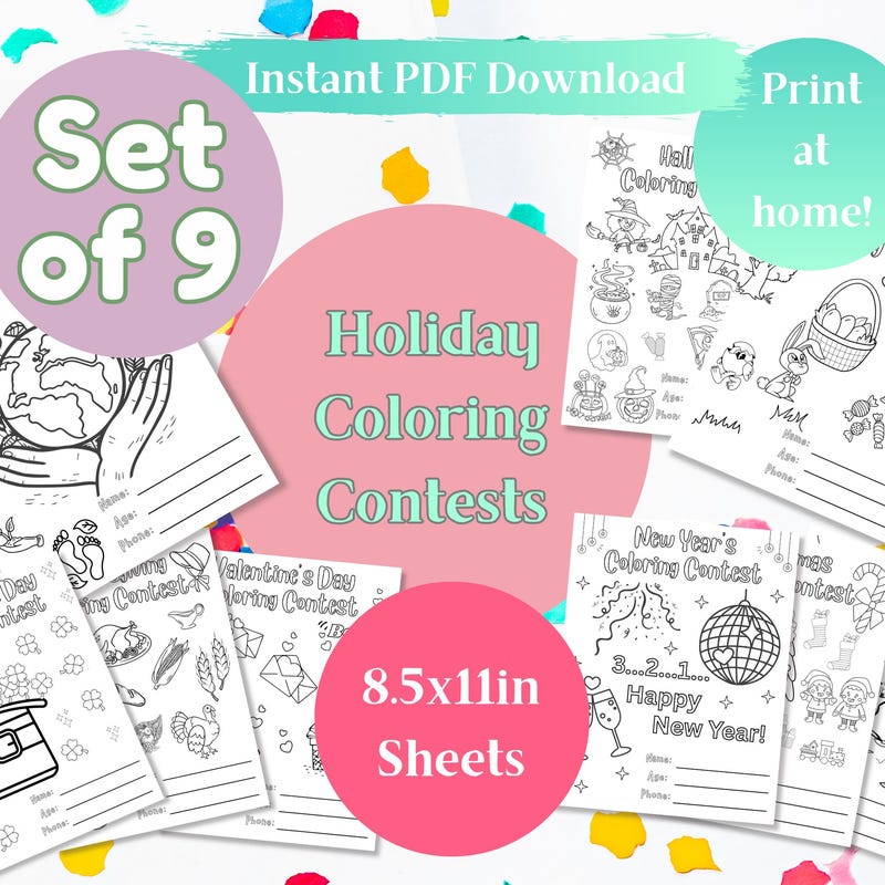 Coloring Contest - Etsy