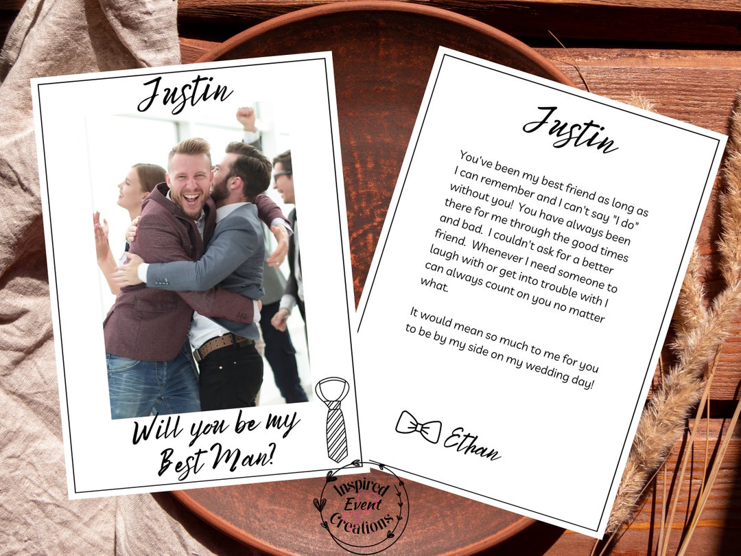 Groomsmen Proposal Photo Card Minimal Print Picture Template Personalize Be My Best Man Groomsman Ask Man of Honor Request Editable Download - Etsy groomsmen-proposal-photo-card-minimal-print-picture-template-personalize-be-my-best-man-groomsman-ask-man-of-honor-request-editable-download-etsy