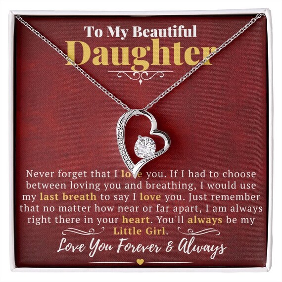 Mom dad cheap daughter necklace