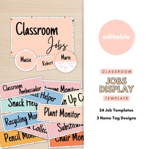 Classroom Jobs Display | Classroom Duties, Classroom Decor, Classroom Display