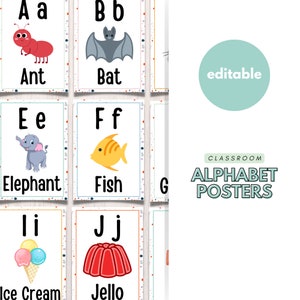 Alphabet Poster, Simple Alphabet Poster, Classroom Decor, Cute Alphabet Poster, Classroom Display, Classroom Word Wall, Dots Alphabet Poster