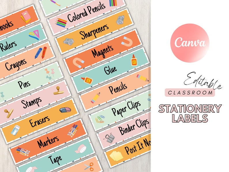 Stationery Labels Rolling Cart Labels Trolley Labels Etsy