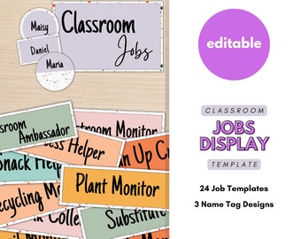 Classroom Jobs Display | Classroom Duties, Classroom Decor, Classroom Display