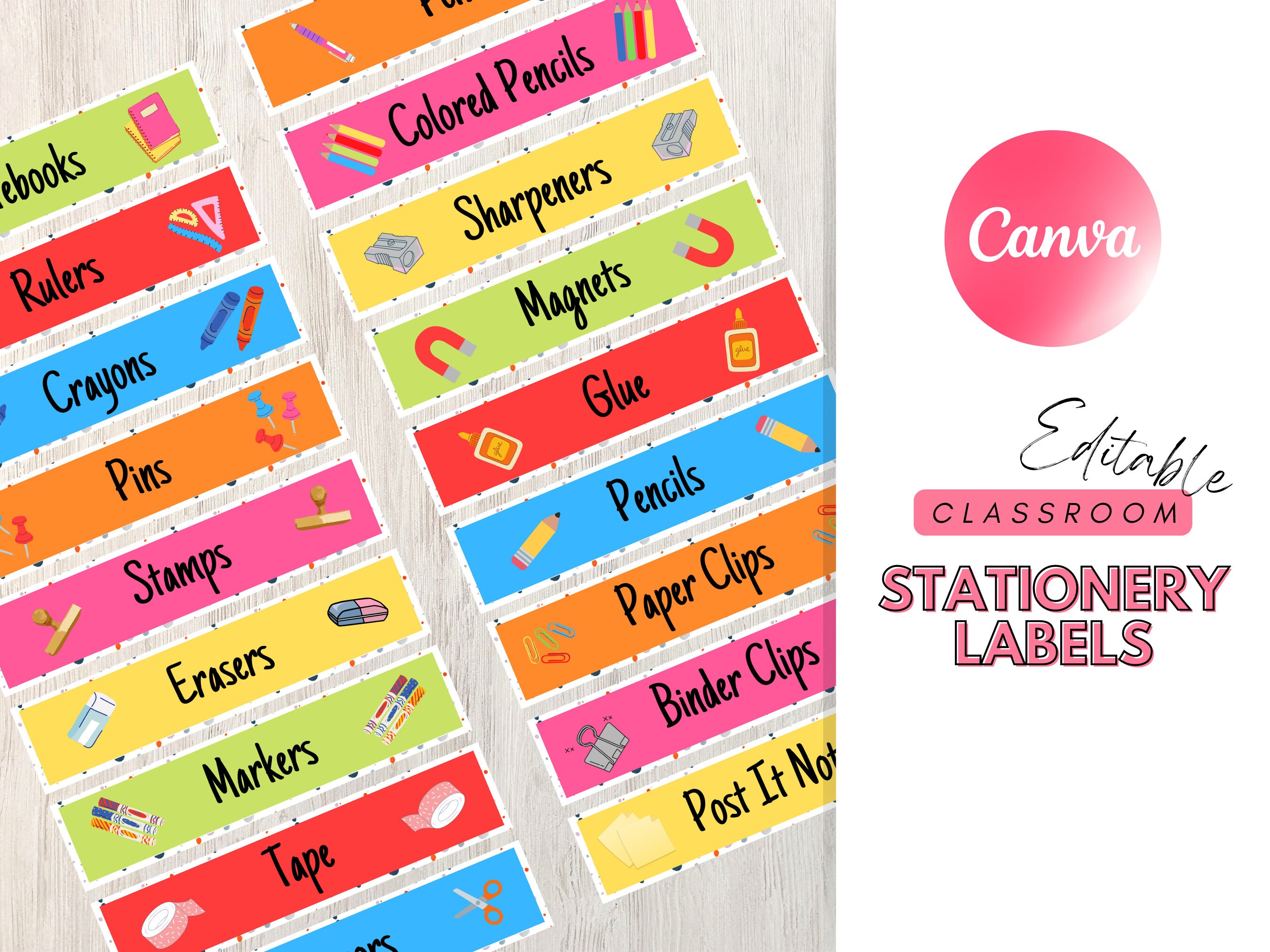 Rolling Cart Labels - Etsy