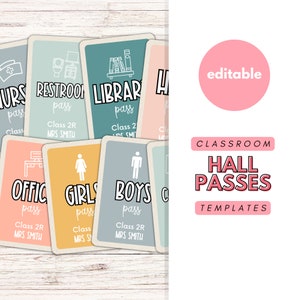 Laissez-passer pour la salle de classe | Modèles Canva, Passes, Salle de bain, Toilettes, Bureau, École primaire, Lycée, Enseignant, Rentrée scolaire